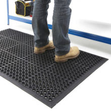 Industrial Workshop Waterproof Anti Skid Safety Honeycomb Rubber Mat Flooring